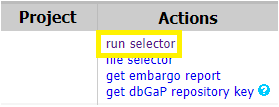 run selector