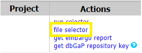 file selector